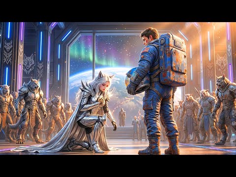 They Mocked His Rusty Spacesuit Until He Removed the Helmet and Their Alien Wolf Queen Bowed
