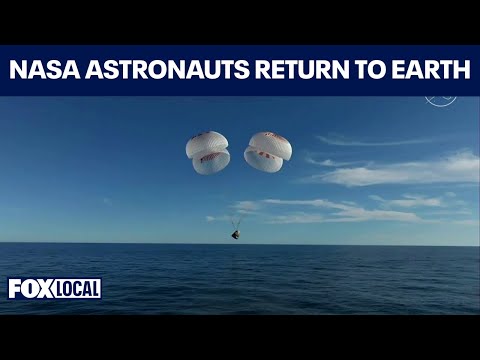 SPLASHDOWN: NASA astronauts Butch Wilmore and Suni Williams return to Earth