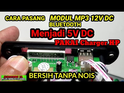 Modif modul mp3 bluetooth 12v ke 5v