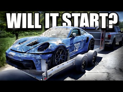 WE BOUGHT A WRECKED 2023 PORSCHE GT3 RS, AIRBAGS DEPLOYED & WON'T START! CAN WE FIX IT? (PART 1)