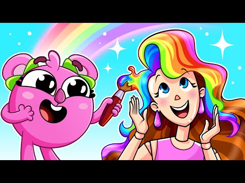 Minha Boneca Ganhou Vida! 🎀 Aventura Mágica de Brinquedos | Canções para Crianças 🐱🐨🐰🦁 Baby Zoo