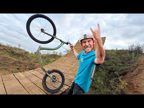 RIDING MY DIRT SCOOTER ON THE BIGGEST PRO JUMPS IN THE BIKEPARK!