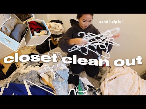 decluttering my ENTIRE wardrobe | extreme closet clean out & organization ideas