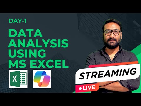 Day-1 | Data Analysis Using MS Excel in Hindi | Excel for Data Analyst Complete Beginner to Advanced