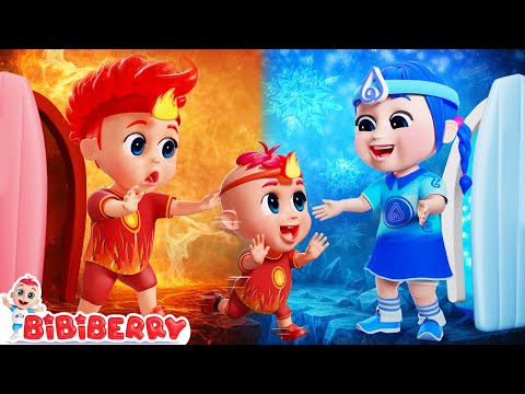 Why Fire Want To Be Ice Baby💙Hot vs Cold | Sharing is Caring | Kids Songs | Bibiberry Nursery Rhymes
