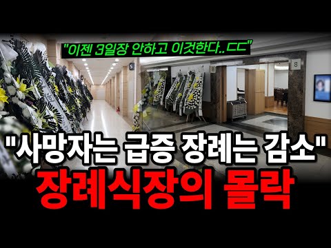 "사망자는 늘어나는데 장례가 감소하는 이유!"