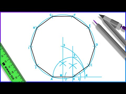 How to draw a Decagon.