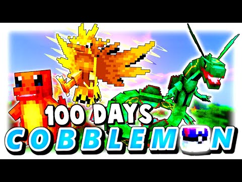 We Spent 100 Days In The POKÉMON Minecraft Mod (Cobblemon)