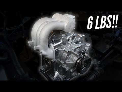 We 3D printed an Aluminum 1 Rotor Turbo Manifold!