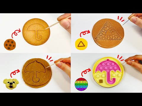 Various Dalgona Challenge Asmr🍪🔺🟥 (Squid Game 2)