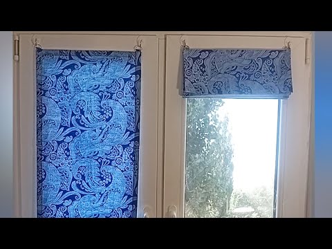 How to sew roman blinds in 15 minutes with your own hands