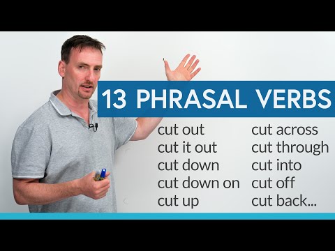 13 English PHRASAL VERBS with "cut"