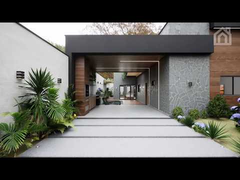 SMALL AND MODERN L-SHAPED HOUSE // 2 BEDROOMS // GROUND FLOOR - 10X20m LOT