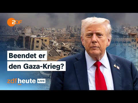 Hamas stimmt Friedensplan teils zu, Trump fordert von Israel Ende der Bombardierung | ZDFheute live