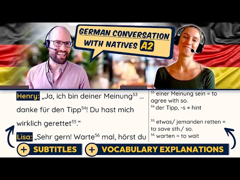 German Conversation A2 with Native Speakers 📣🎯 | IMPROVE Your Listening + Reading Comprehension!