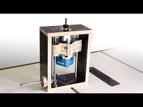 Making Router Lift II DIY Router Table lifting attachment