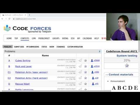 touristream 012: Codeforces Round 672 (Div. 2)