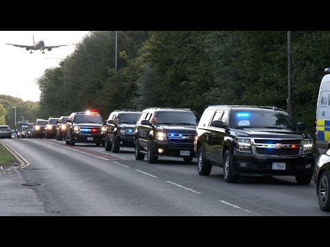 Vice President JD Vance flies into the UK, travels by motorcade