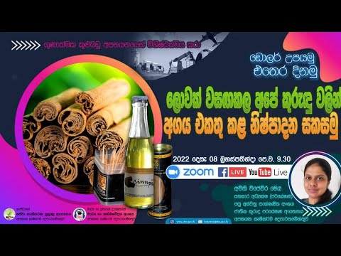ලොවක් වසඟ කළ අපේ කුරුඳුවලින් අගය එකතු කළ නිෂ්පාදන සකසමු