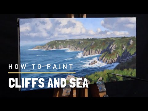 How to Paint CLIFFS AND SEA