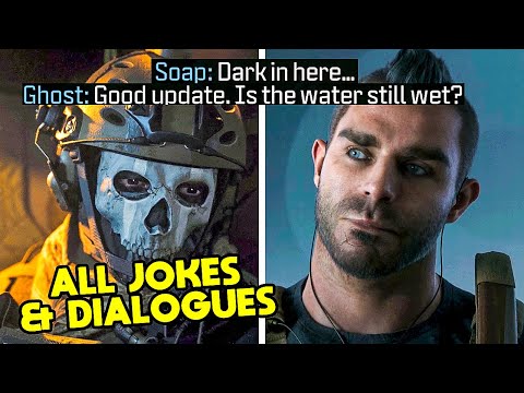Call of Duty Modern Warfare 3 - All Ghost Jokes and Dialogues with Soap