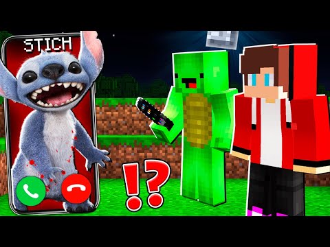 Why Cursed STICH CALLING to JJ and MIKEY at 3:00am ? - in Minecraft Maizen
