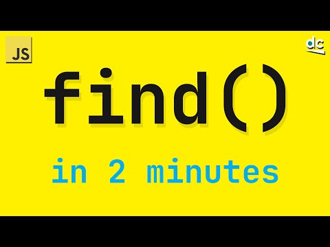 Learn Advanced Array Searching - JavaScript Array Find (In 2 Mins)