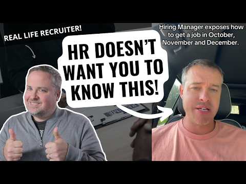 Hiring Manager Exposes Hiring In October Thru December (And HR Hates It!)