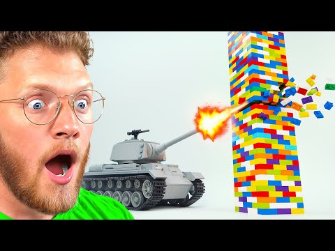 Reacting to Destroying Lego Towers