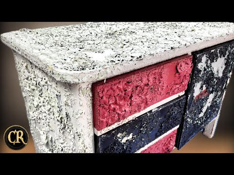 Color madness! What's under the 3 coats of paint? Cabinet restoration