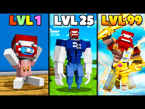 Evolution of a Minecraft player (Benx Baby to Gigachad)