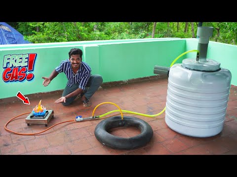 Free GAS at home | வீட்டுலேயே GAS  எடுப்பது எப்படி..!? | Making GAS plant at home  | MmK