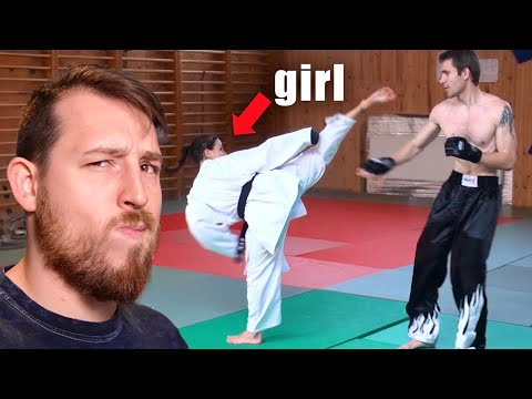 Black Belt Girl vs Untrained Guy