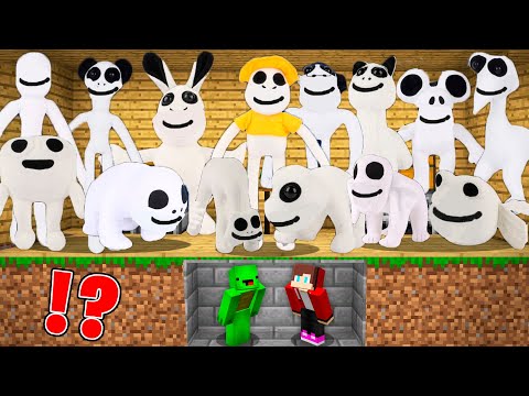 JJ and Mikey Hide From Scary ZOOKEEPER and Monsters from Zoonomaly At Night in Minecraft - Maizen
