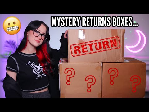 I Bought MYSTERY RETURNS BOXES! *it got weird...*
