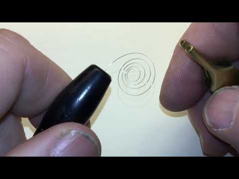 Hand Making a Verge Watch Hairspring. Pt.3