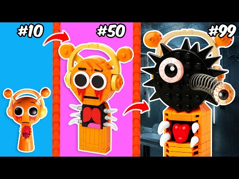 LEGO SPRUNKI INCREDIBOX: DIY Every Sprunki Character into MONSTERS? | AM Bricks Galaxy