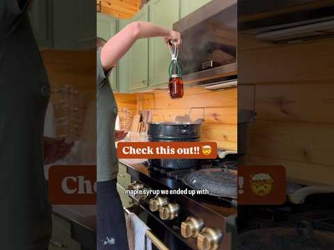 👀How much maple syrup did we get from 22.5 gallons of maple sap? #maplesyrup