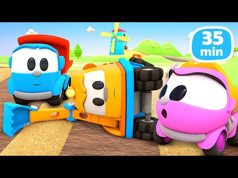 Грузовичок Лева собирает урожай 🚚 🌾 Развивающие мультики про машинки для детей. Мультфильмы 35 минут