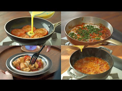 5 Easy Tomato and Egg Recipe. Eat it day and night! Then you lose belly fat and reduce inflammation.