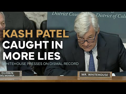 Sen. Whitehouse Presses FBI Director Patel in Judiciary Committee Hearing