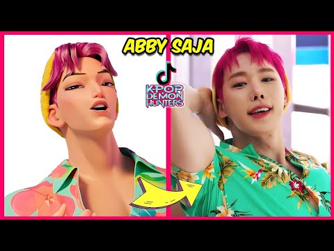 KPOP Demon Hunters in Real-Life TikTok Version ~ Guess CHRISTMAS VERSION Demon Hunter By Dancing💃️🎵