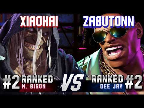 SF6 ▰ XIAOHAI (#2 Ranked M.Bison) vs ZABUTONN (#2 Ranked Dee Jay) ▰ High Level Gameplay