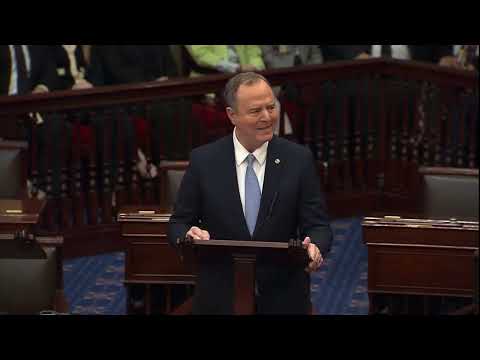 Sen. Adam Schiff Gives Emotional Speech on Senate Floor