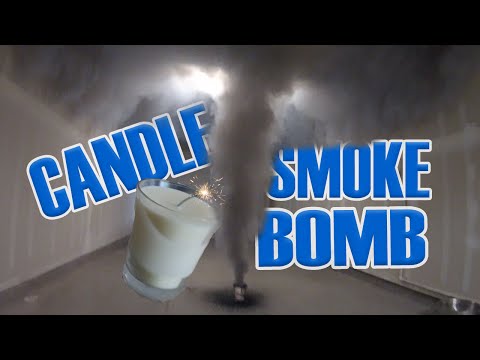 Smoke Bomb inside a candle PRANK (easy to make)