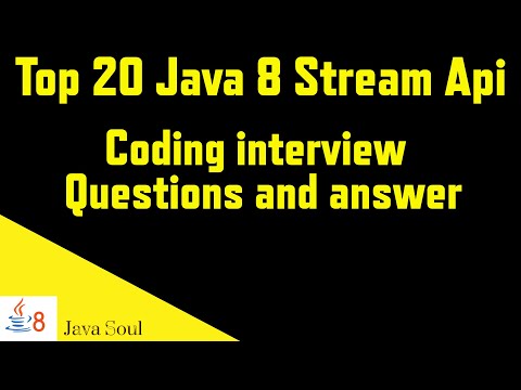 Top 20 Java 8 coding interview questions | Java 8 programming interview questions | Java8 stream api