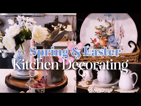 Spring & Easter kitchen Decorating 2026 | Cozy decorating ideas🌸| Bunnies & Pastels