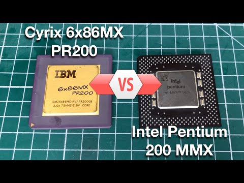 IBM / Cyrix 6x86MX PR200 vs Intel Pentium 200 MMX