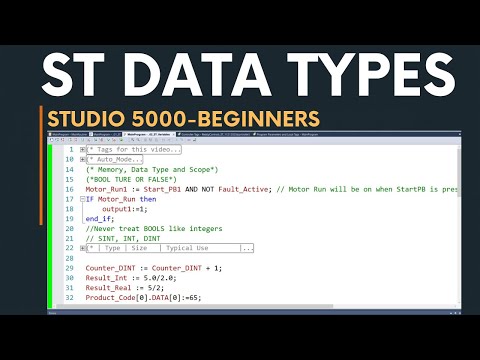 Variables & Datatypes in Structured Text | Studio 5000 Beginner Guide