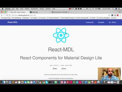 #1 Create React App Tutorial - Portfolio website with React Router v4 and Material design